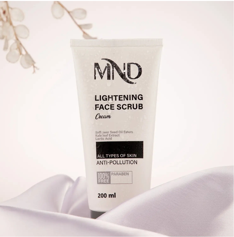 کرم اسکراب روشن کننده صورت ام ان دی 200 میلی لیتر