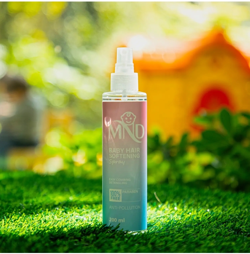افشانه نرم کننده مو کودک ام ان دی 200 میلی‌لیتر