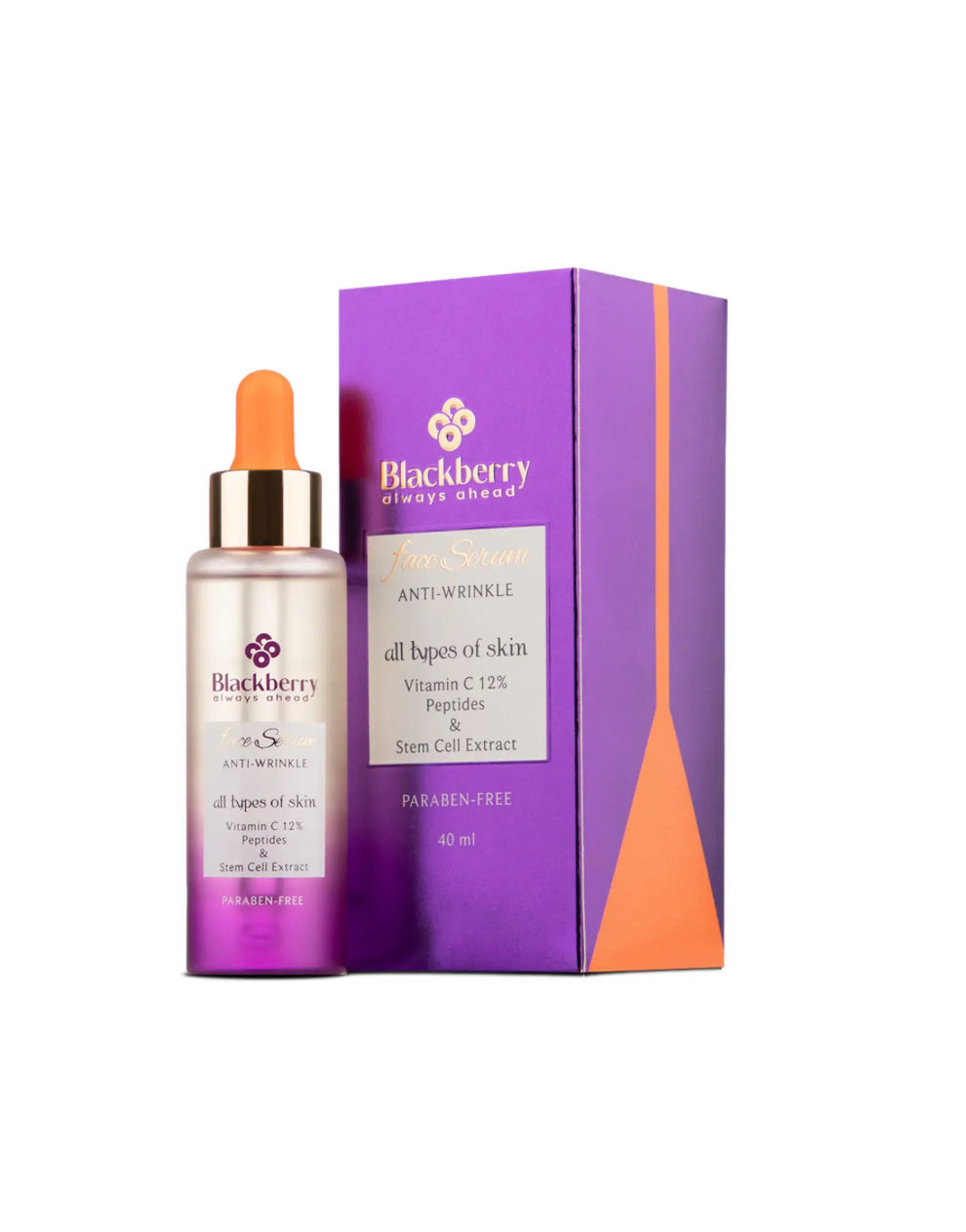 سرم صورت برای پوست‌های دارای چروک حاوی ویتامین سی بلک بری 40 میلی لیتر