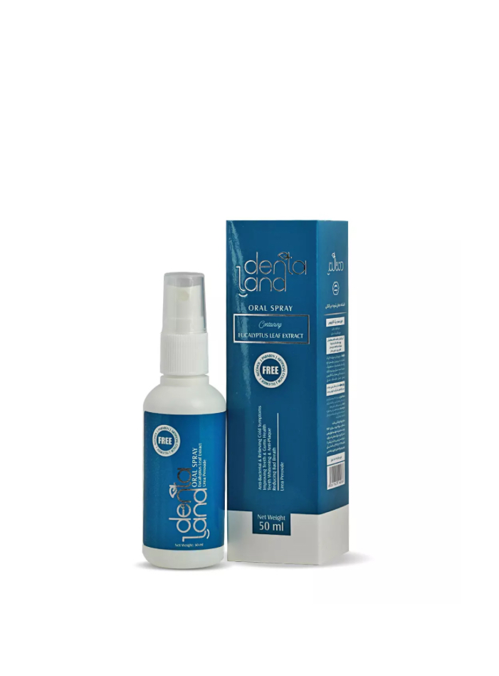 اسپری دهانی (محلول دهانشویه غیر الکلی) با اثر ضد پلاک دندان دنتالند