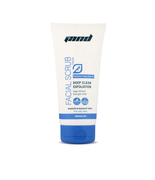 کرم اسکراب صورت مناسب پوست‌های چرب ام ان دی